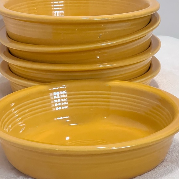 One Homer Laughlin 7” Gold Fiestaware Bowl. - Picture 1 of 10